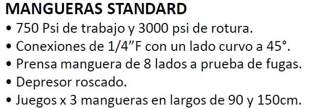 CPS JGO MANGUERAS P/REFRIGERANTE 60 "