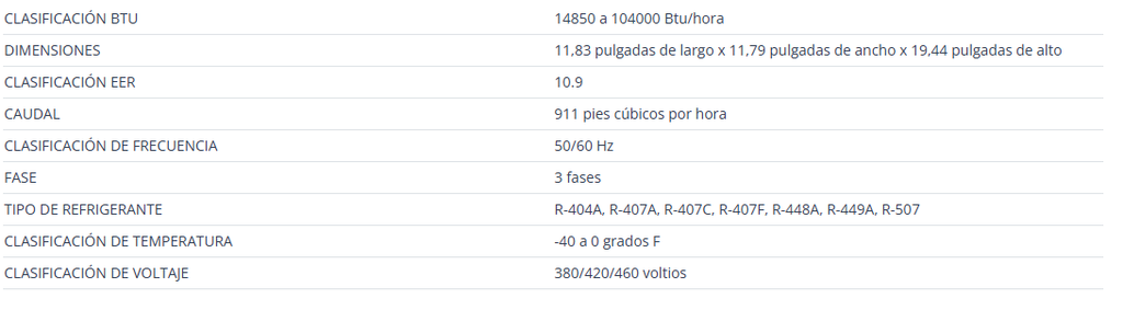 Compresor Scroll Digitales Con Inyección de Vapor para R-449/404A de 7.5 HP 440/3/60 - COPELAND