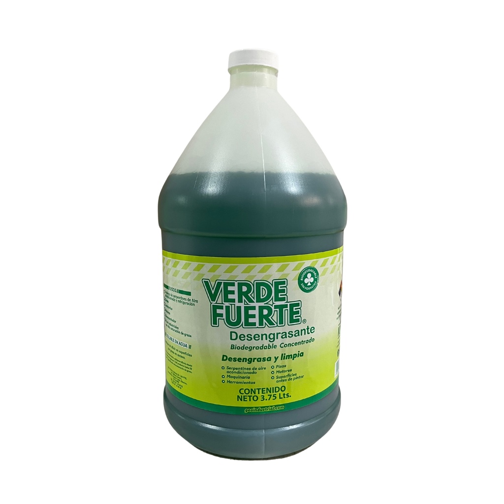 Galón 4 lts de Desengrasante Industrial Verde Fuerte  - ADESA