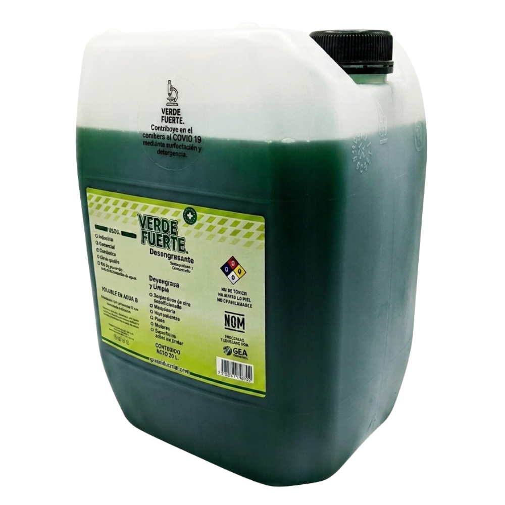 [FOAADEADVF03] Porrón 20 lts de Desengrasante Industrial Verde Fuerte  - ADESA