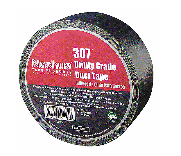 Cinta para ducto negra ( 815152112 ) 19 Mm X 4 X 55 Mts