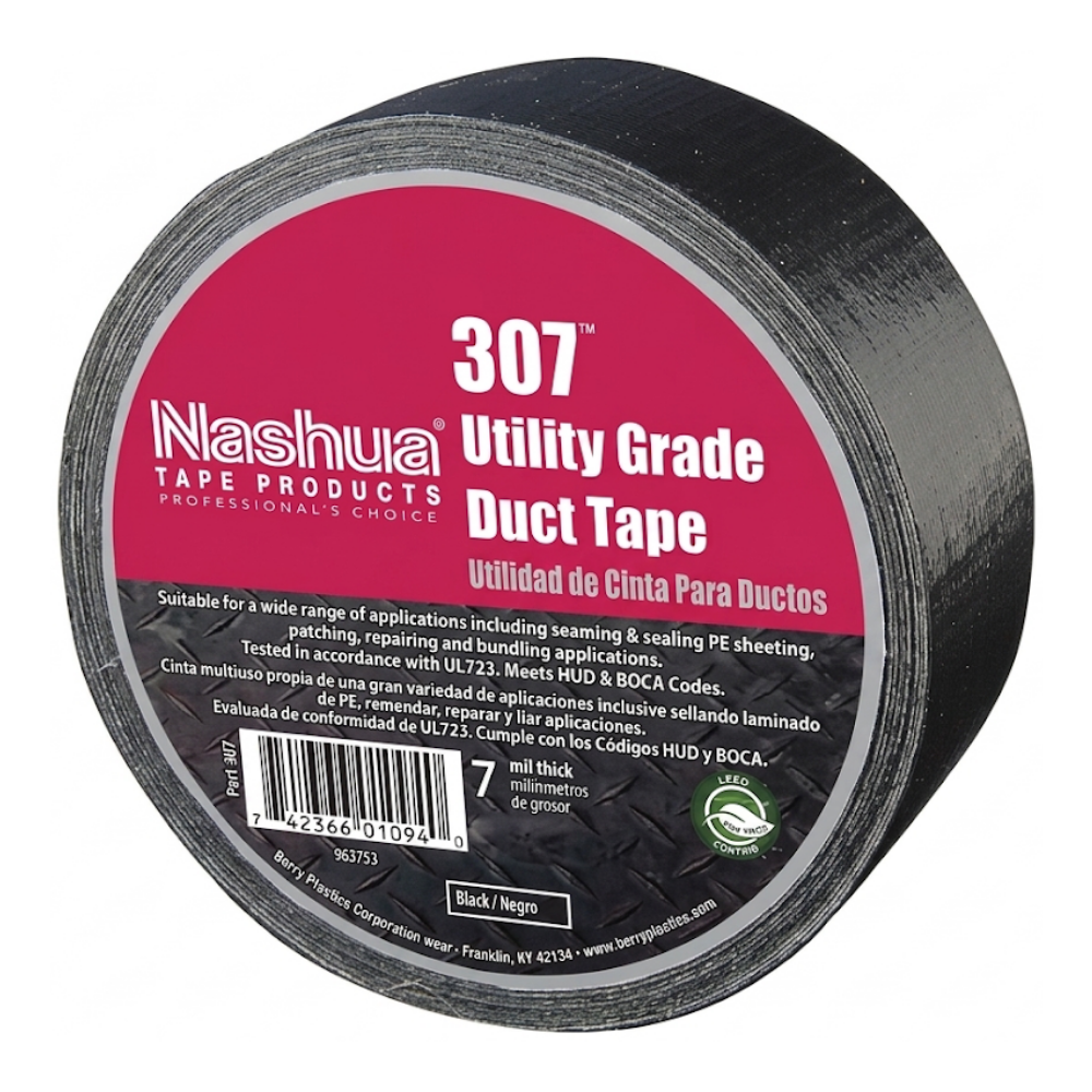 [CINIFMNEGRA] Cinta para ducto negra ( 815152112 ) 19 Mm X 4 X 55 Mts