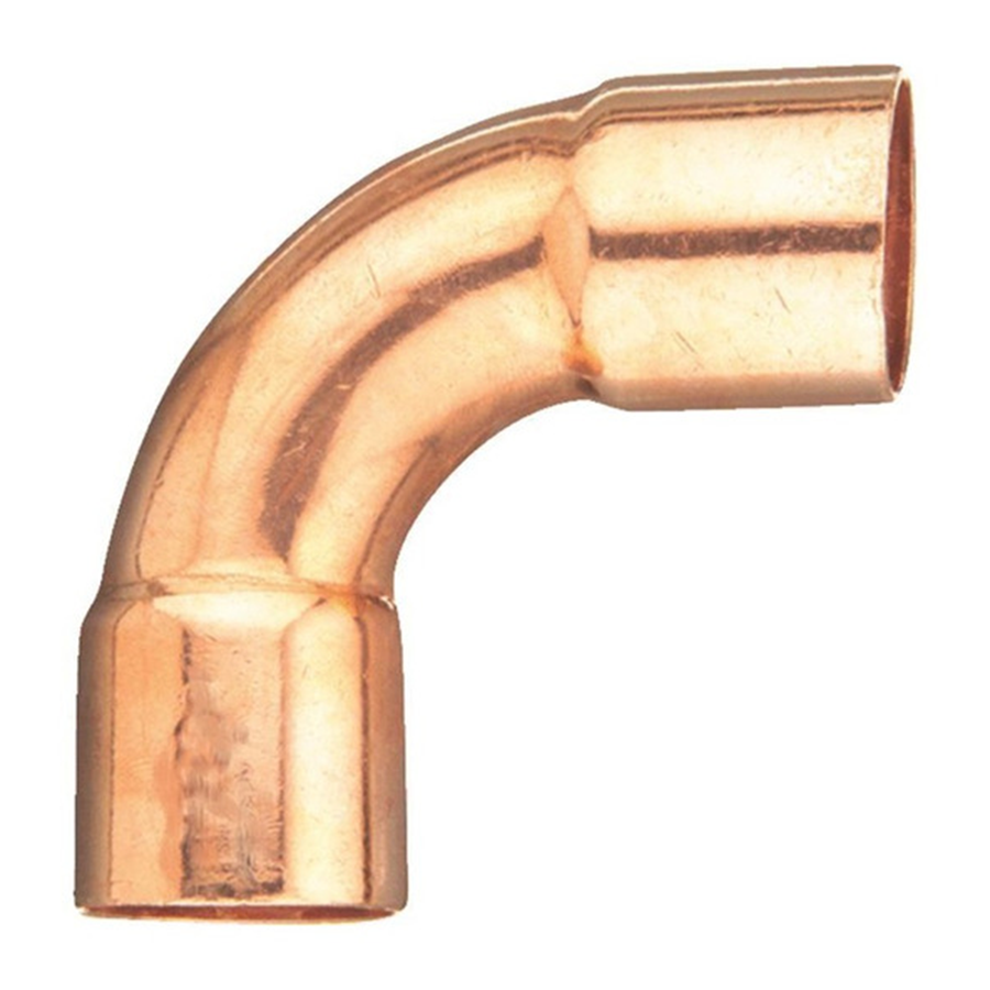 Codo de cobre 1 5/8 x 90 ø Radio largo