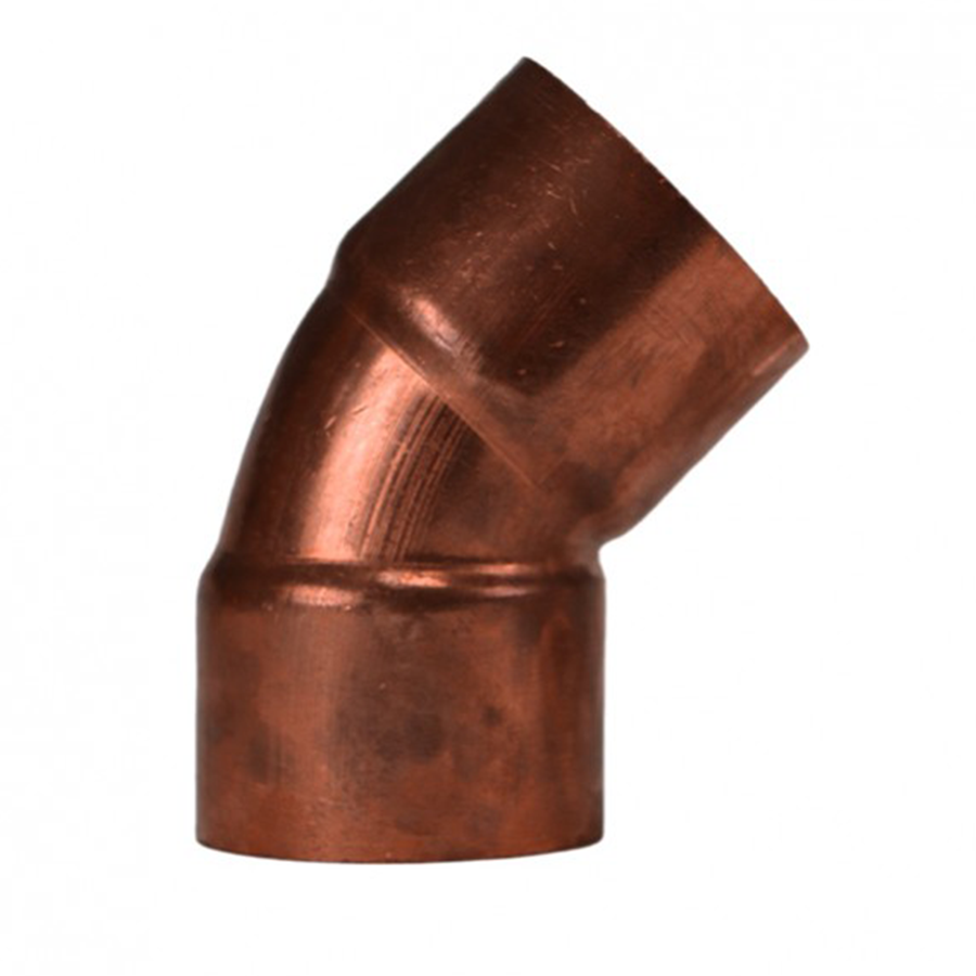 Codo de cobre 1/2 x 45 ø