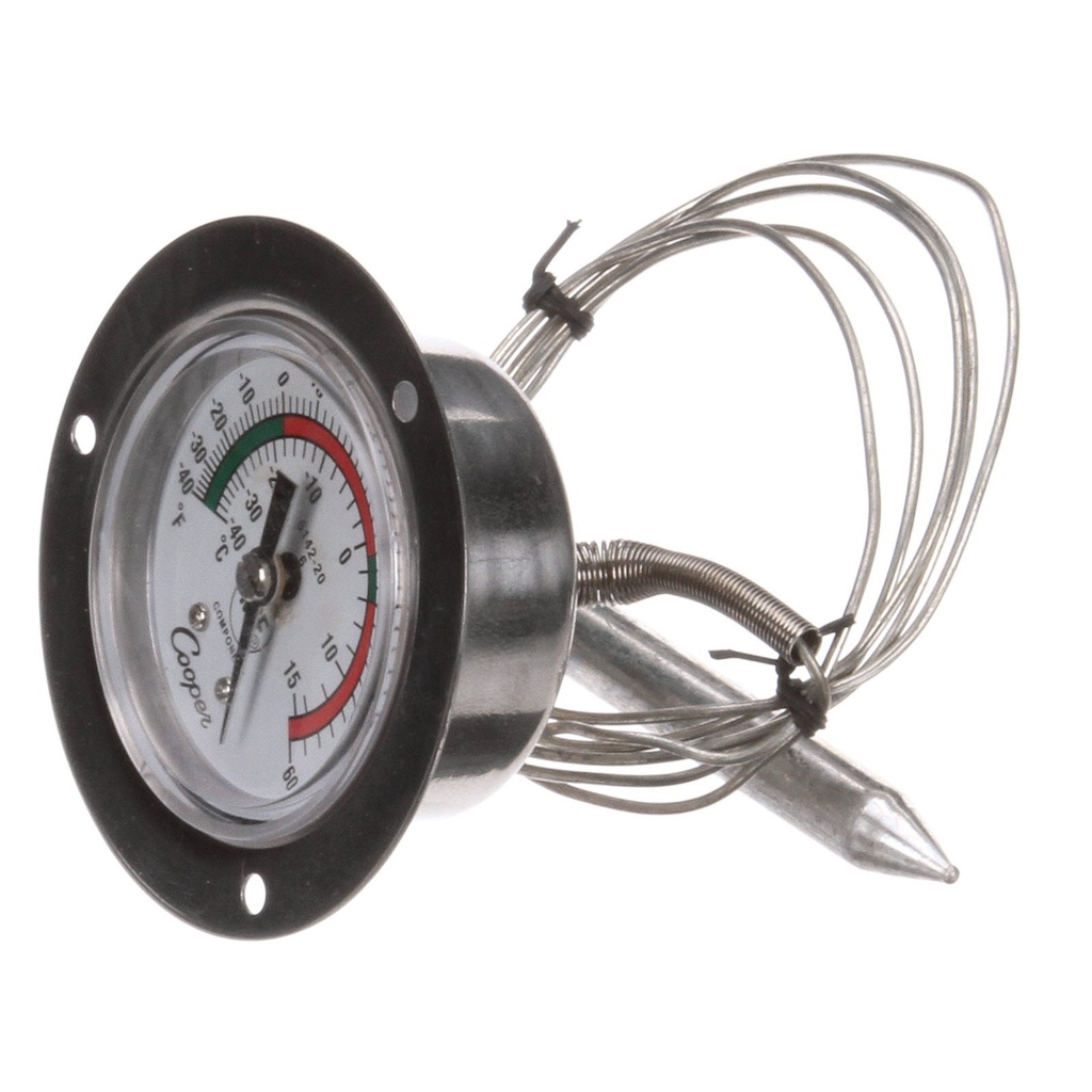 Termómetro de bulbo corto Blanco 2" - HUSSMAN