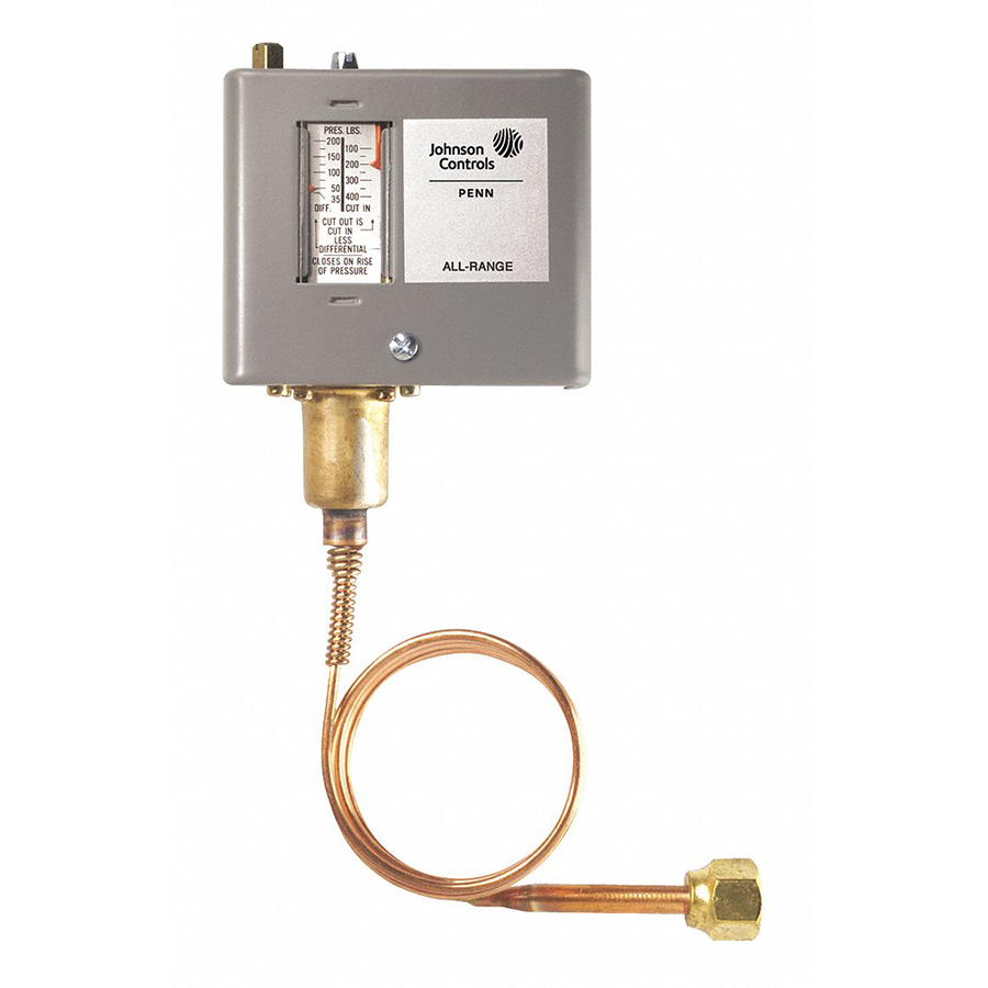 Control de Baja presión electromecánico A/12 C/80 con capilar - JOHNSON CONTROLS