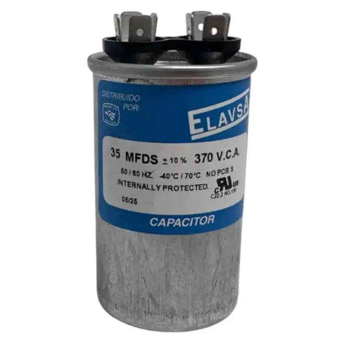 Capacitor de trabajo 35 MFD 370V - ELAVSA