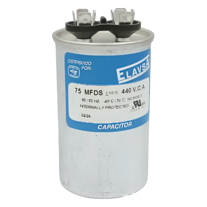 Capacitor de trabajo 75 MFD 370V - ELAVSA