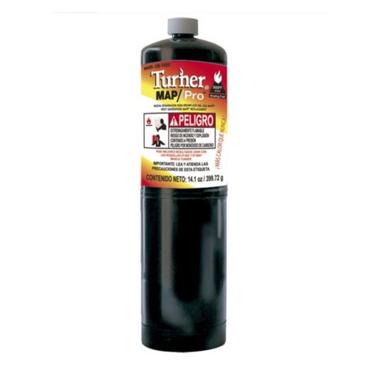 [HERTANBAR-CB1000] Tanque de gas Turner Negro CB-1000 - BARRETO