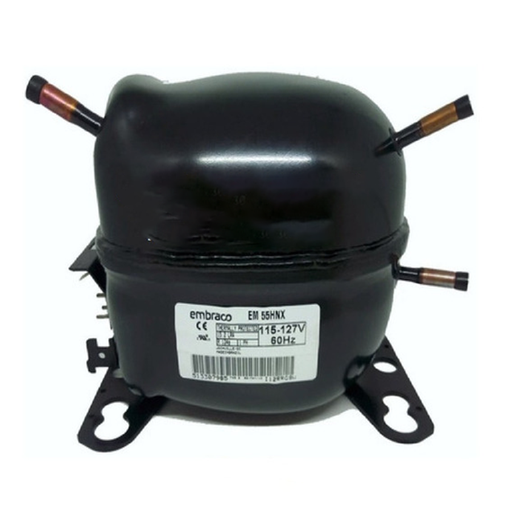 [COMEMBEM55HNX] Compresor para R134A de 1/6 HP 115v - EMBRACO