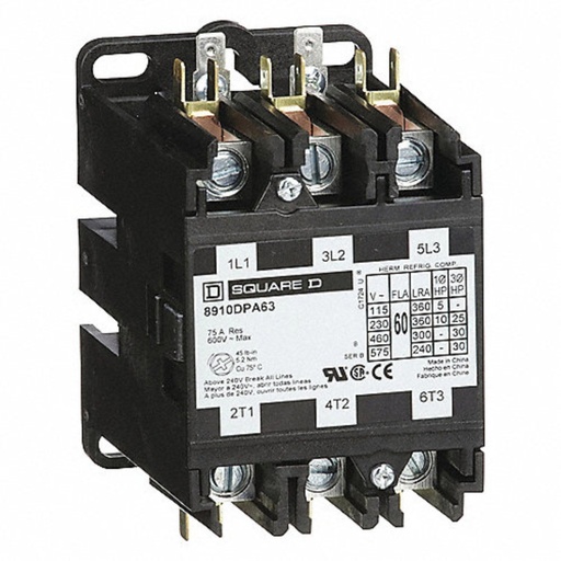 [CTRSQUDPA33] Contactor DPA33 Serie C 39 con 10 HP 220v - SQUARE D